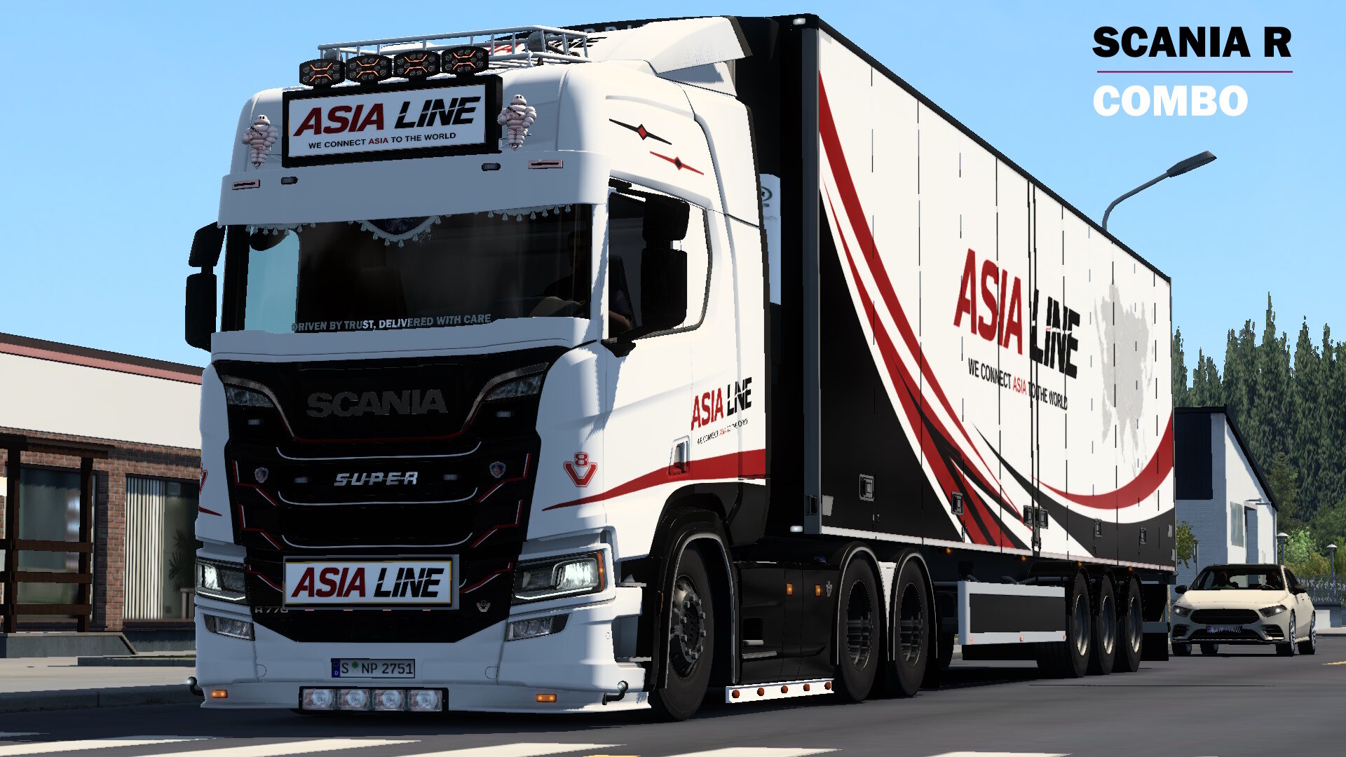 МОД ASIA LINE Combo skin v1.0 ДЛЯ EURO TRUCK SIMULATOR 2