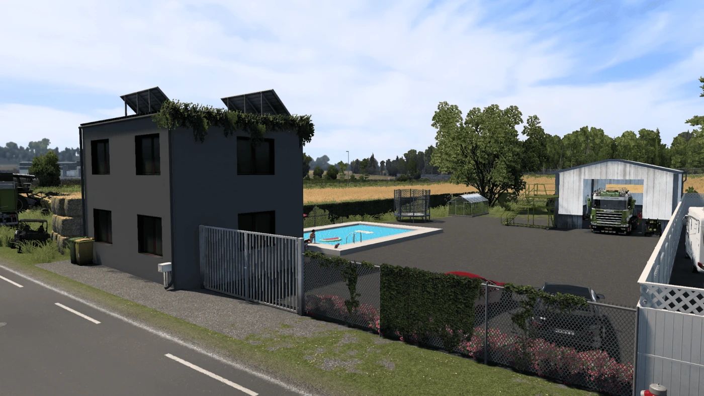 МОД House in Paluel v1.0 ДЛЯ EURO TRUCK SIMULATOR 2
