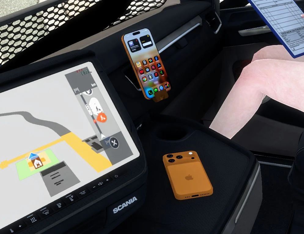МОД Phones for all trucks v2.0 ДЛЯ EURO TRUCK SIMULATOR 2