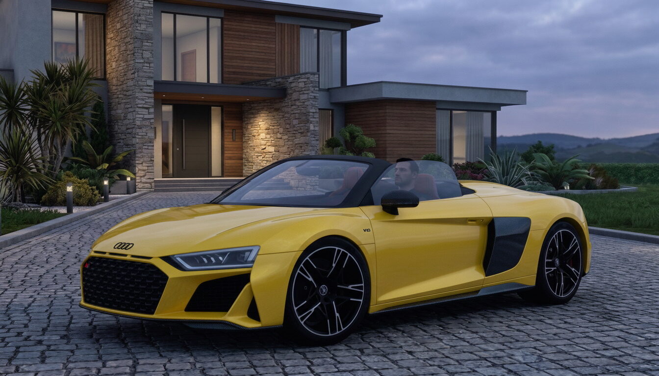 МОД Audi R8 V10 Spyder 2021 v1.6 ДЛЯ EURO TRUCK SIMULATOR 2