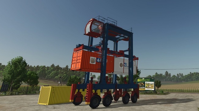 МОД Container Straddle Carrier v1.0.0.0 (1.20.x) ДЛЯ FARMING SIMULATOR 2025