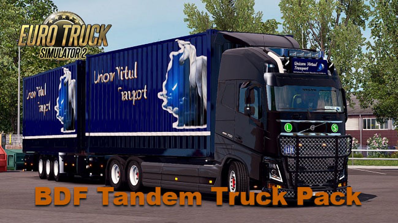 МОД BDF Tandem Truck Pack v161.00 ДЛЯ EURO TRUCK SIMULATOR 2