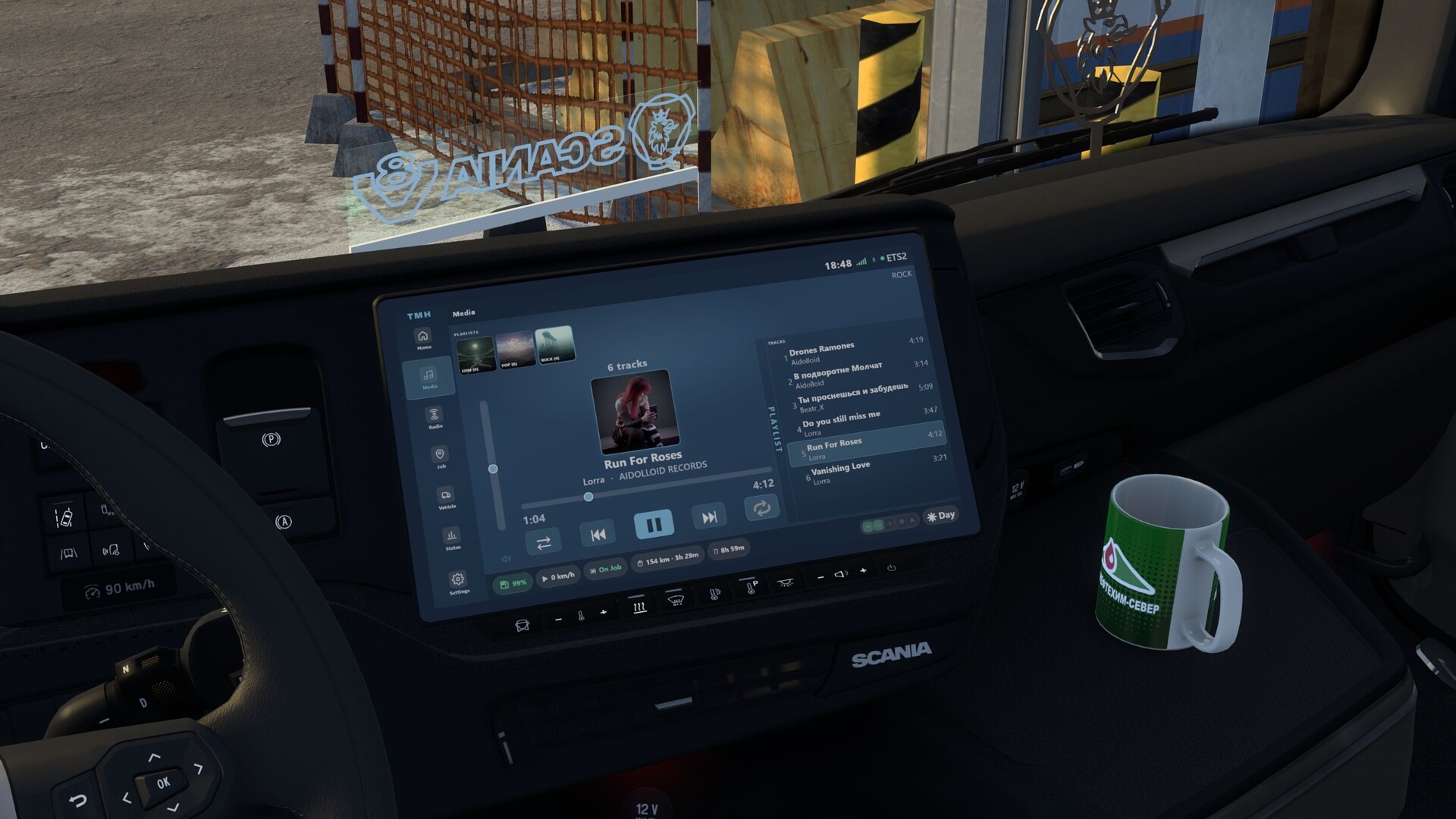 МОД TruckMediaHub v1.12.1 ДЛЯ EURO TRUCK SIMULATOR 2 thumbnail 2