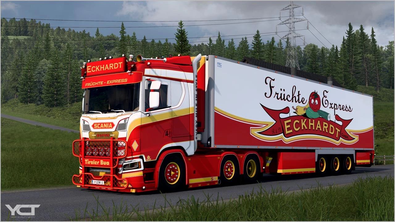 МОД Scania S650 Eckhardt + Trailer v7.0 ДЛЯ EURO TRUCK SIMULATOR 2
