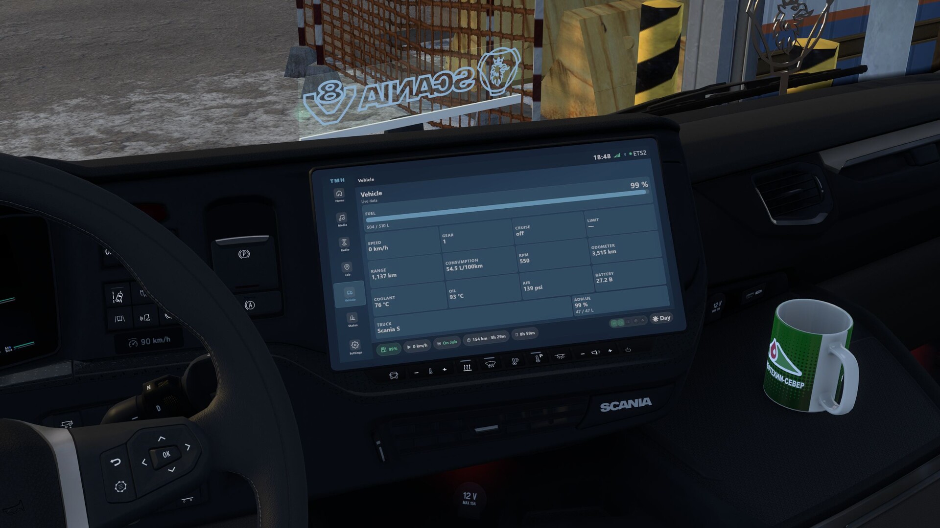 МОД TruckMediaHub v1.12.1 ДЛЯ EURO TRUCK SIMULATOR 2 thumbnail 3