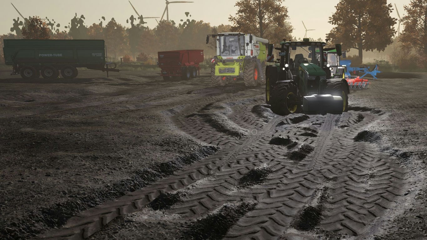 МОД Visual Mud Tracks v1.3.7.1 (1.21.x) ДЛЯ FARMING SIMULATOR 2025