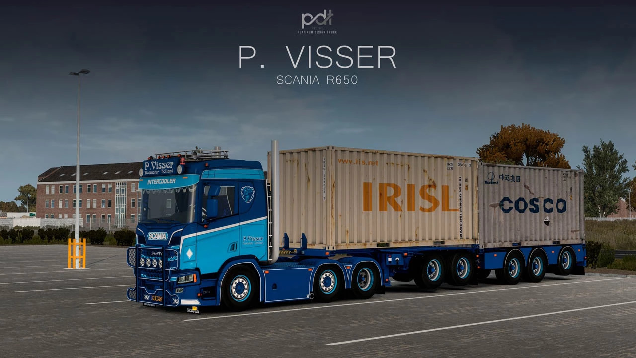 МОД Scania R650 + Trailer "P.Visser" v5.0 ДЛЯ EURO TRUCK SIMULATOR 2 thumbnail 2