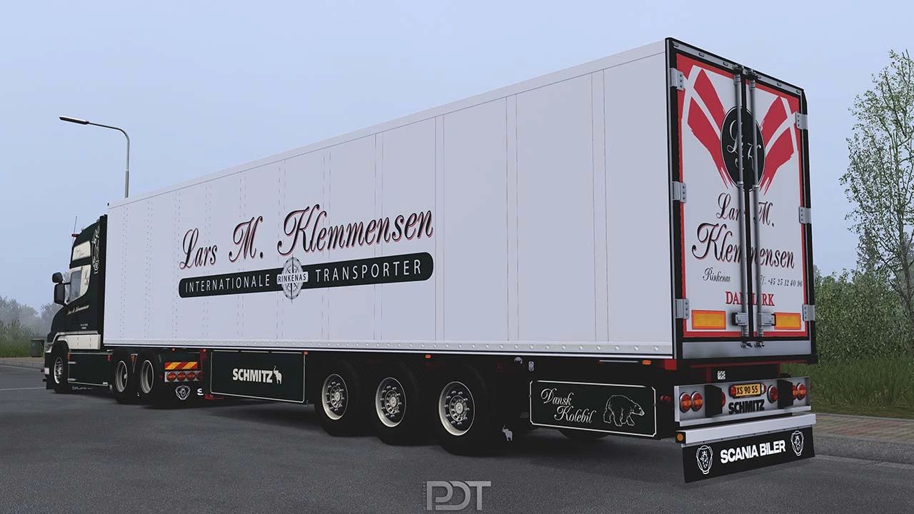 МОД Scania T580 Klemmensen & Trailer v12.0 ДЛЯ EURO TRUCK SIMULATOR 2 thumbnail 2