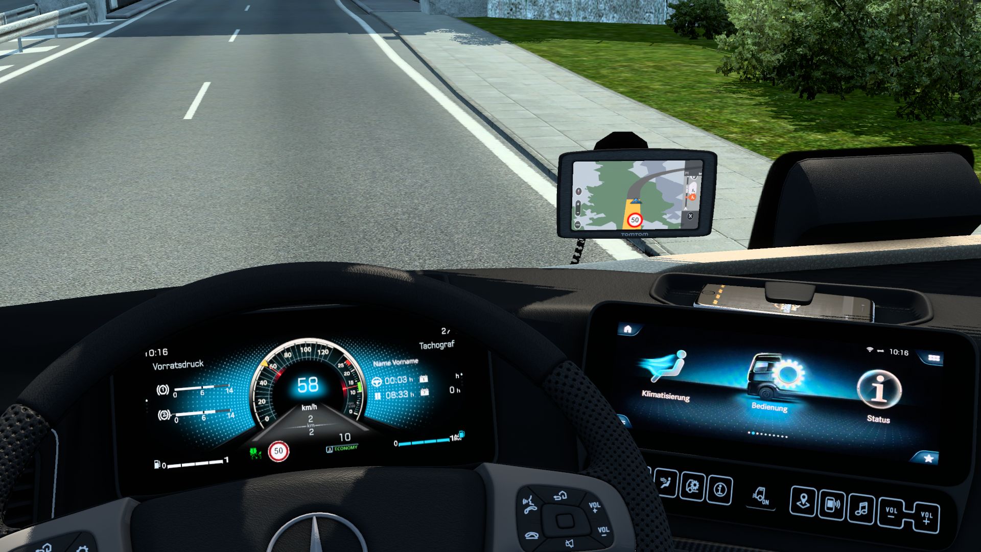 МОД Mercedes Benz New Actros 2019 v2.4 ДЛЯ EURO TRUCK SIMULATOR 2 thumbnail 2