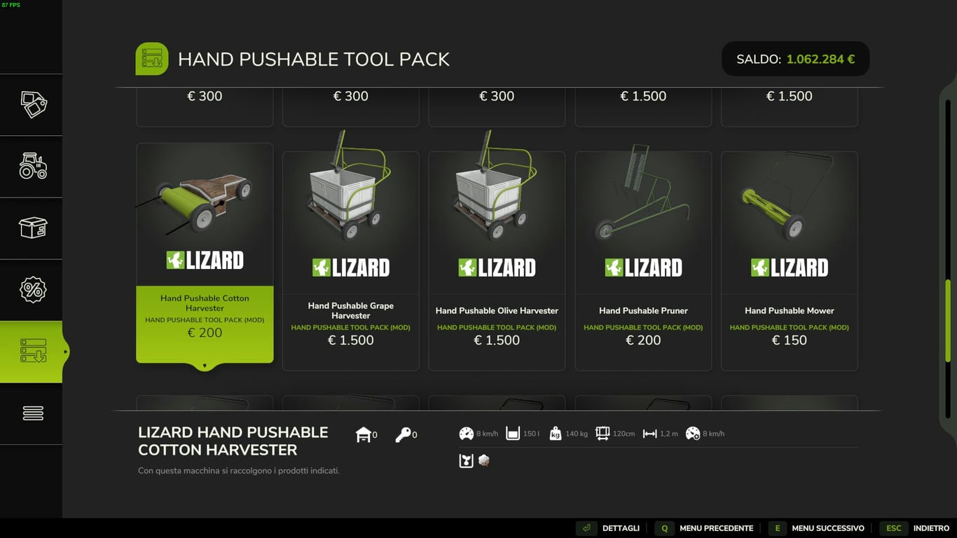 МОД Hand Pushable Tool Pack v1.1.1.0 (1.21.x) ДЛЯ FARMING SIMULATOR 2025 thumbnail 2