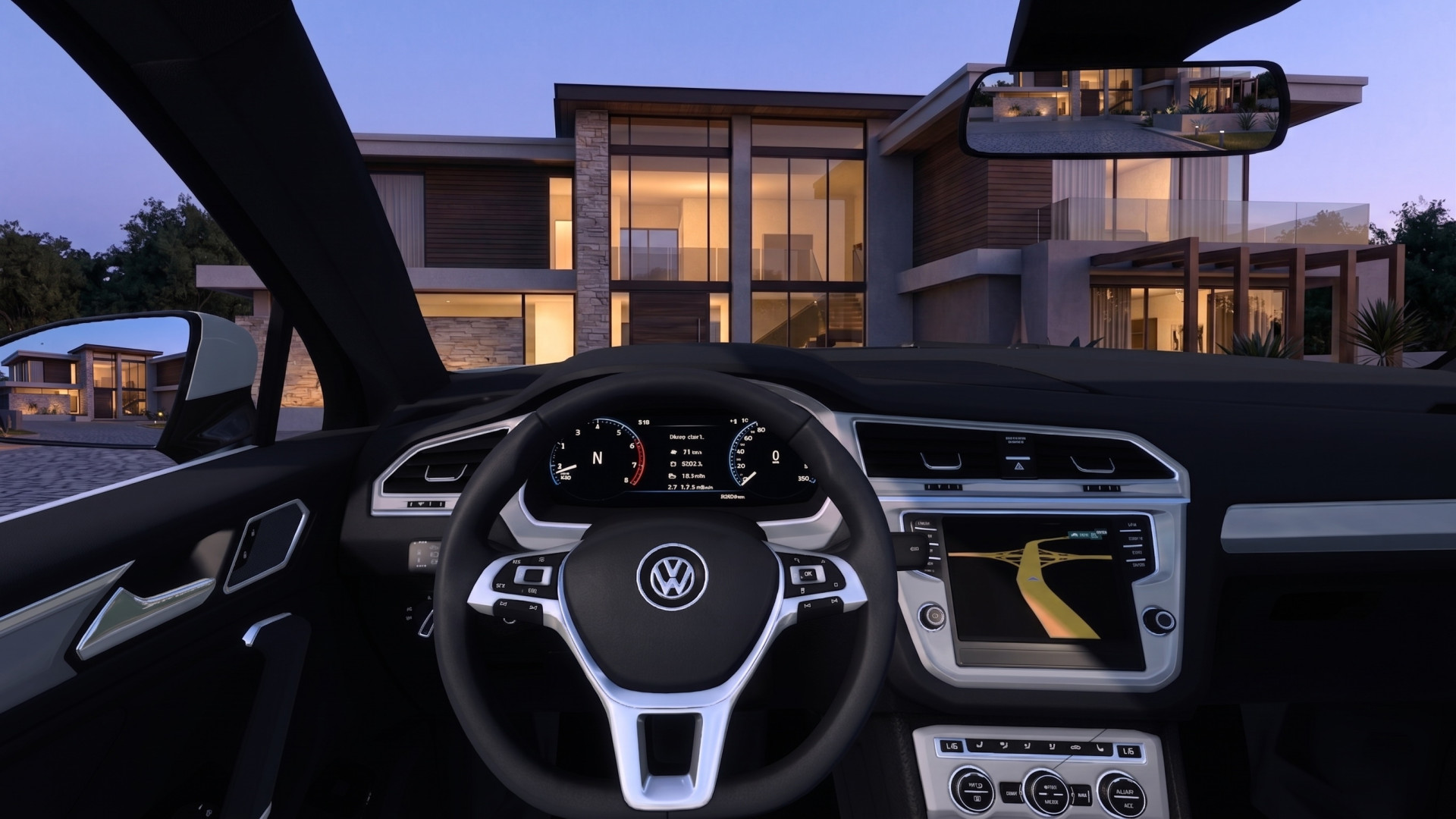 МОД Volkswagen Tiguan 2020 v1.5 ДЛЯ EURO TRUCK SIMULATOR 2 thumbnail 2