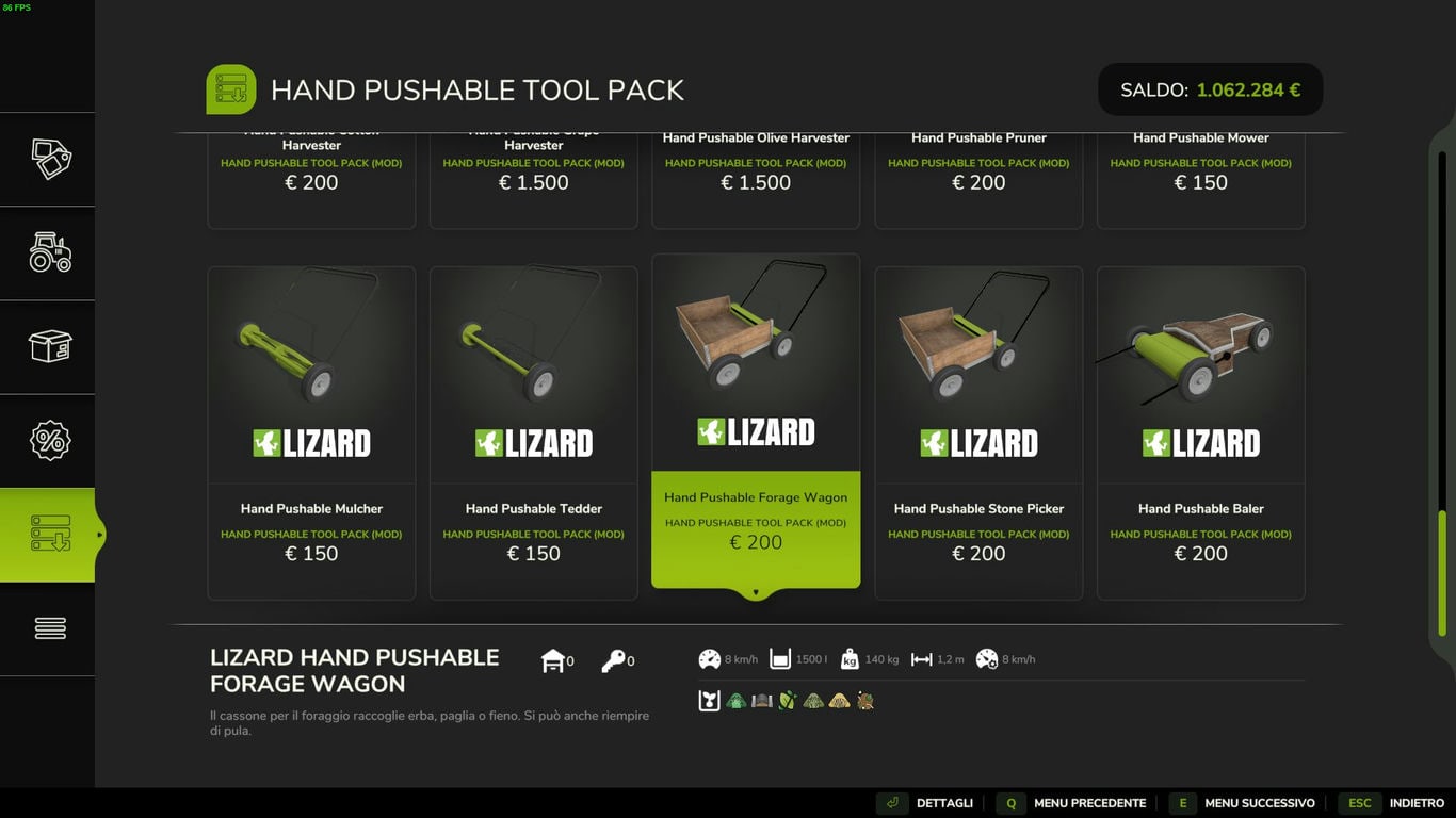 МОД Hand Pushable Tool Pack v1.1.1.0 (1.21.x) ДЛЯ FARMING SIMULATOR 2025 thumbnail 3