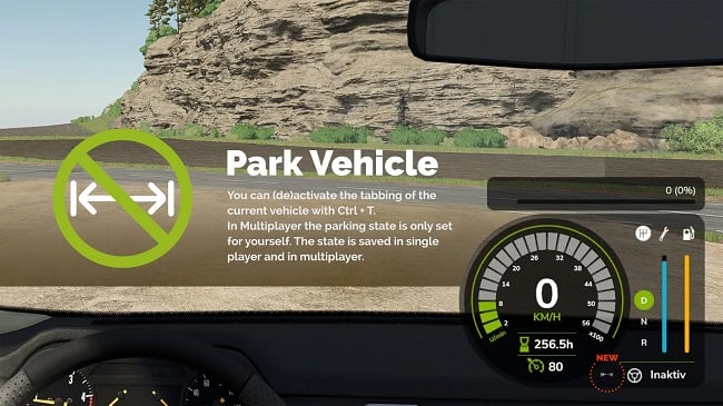 МОД Park Vehicle v1.1.0.0 (1.21x) ДЛЯ FARMING SIMULATOR 2025