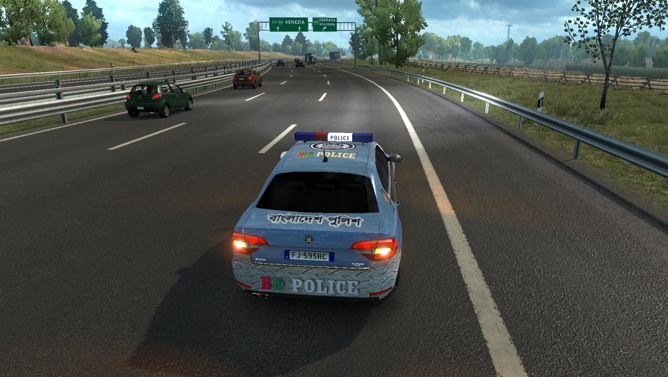 Мод Police skin car + skoda + bd skin v1.0 для EURO TRUCK SIMULATOR 2 - ETS  2 Легковые автомобили <!--if(Euro Truck Simulator 2)-->- Euro Truck  Simulator 2<!--endif--> - Моды - MODSGAMING.RU -