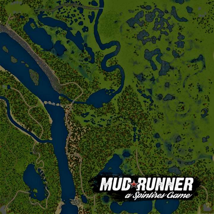 Mudrunner карта болото схема