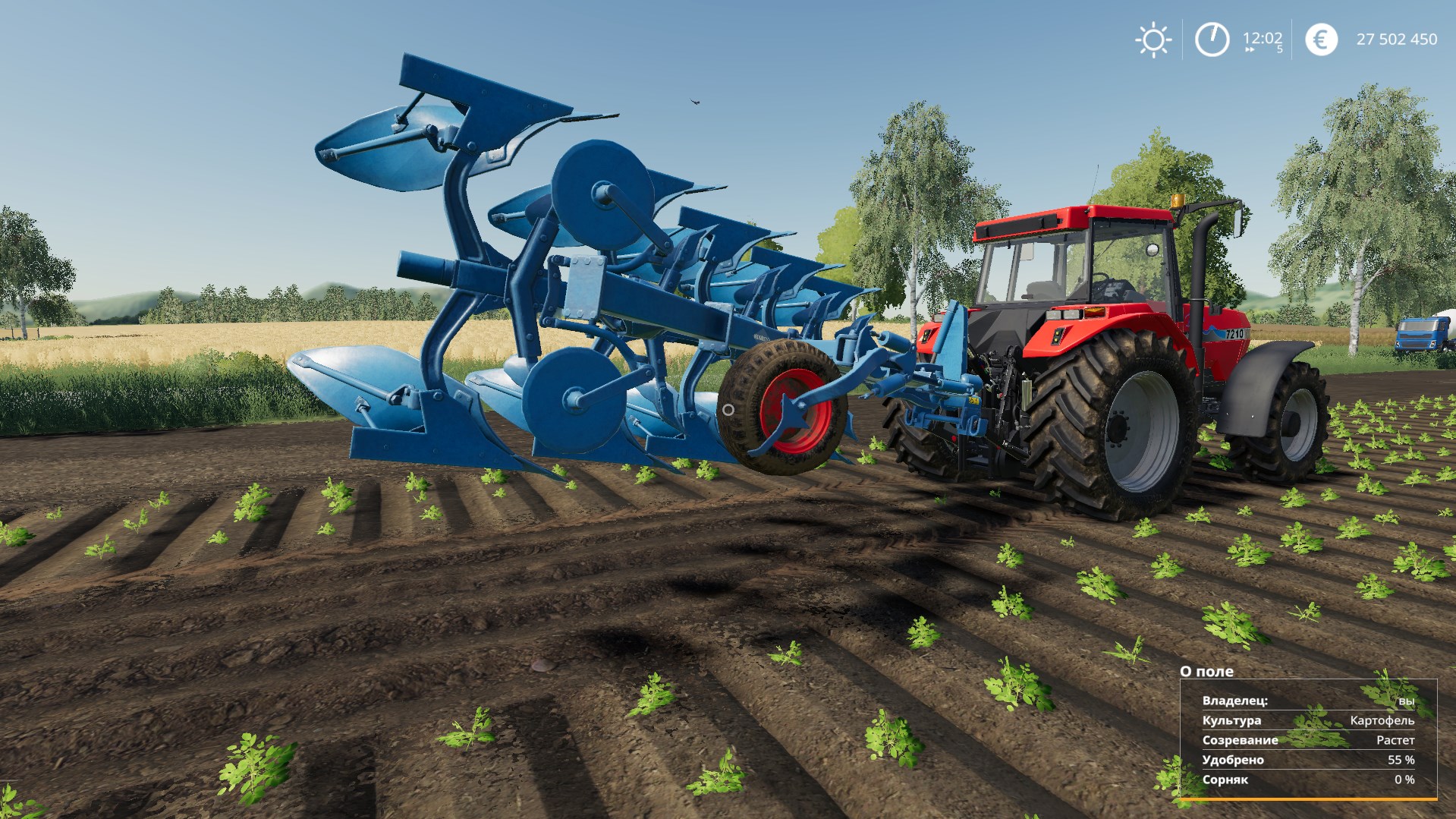 Мод Lemken Juwel 7 5 V1000 для Farming Simulator 2019 Fs 19 Плуги Farming Simulator 2019 2110