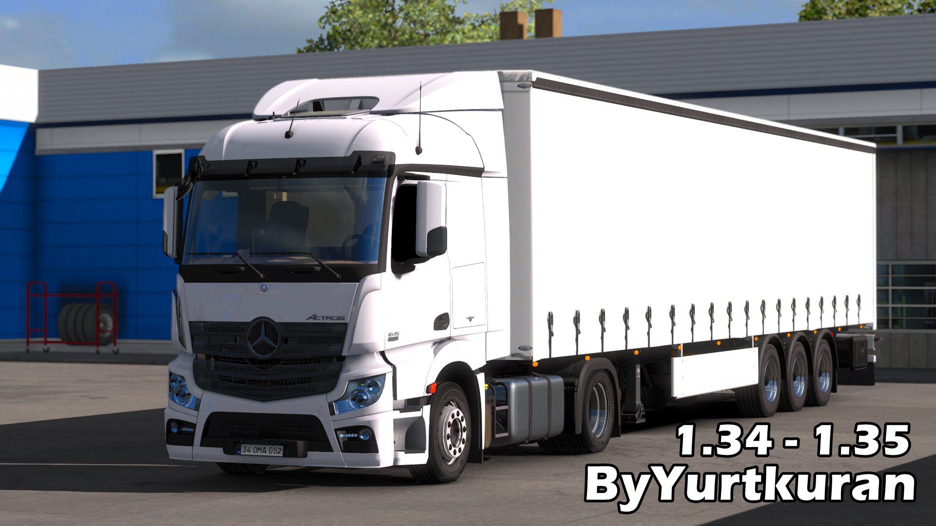 МОД MERCEDES ACTROS 1845 ДЛЯ EURO TRUCK SIMULATOR 2 - ETS 2 Грузовики  Европа <!--if(Euro Truck Simulator 2)-->- Euro Truck Simulator 2<!--endif-->  - Моды - MODSGAMING.RU - Моды для FS 19, SpinTires, BeamNG, ETS2