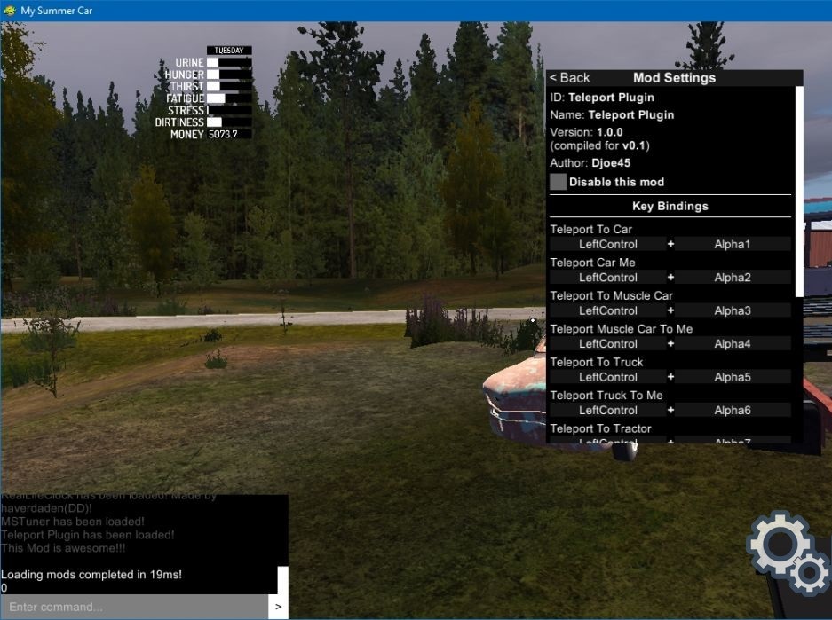 Mod loader my summer car. My Summer car мод на телепорт. My Summer car мод лоадер. MSTUNER для my Summer car. Читы для my Summer.