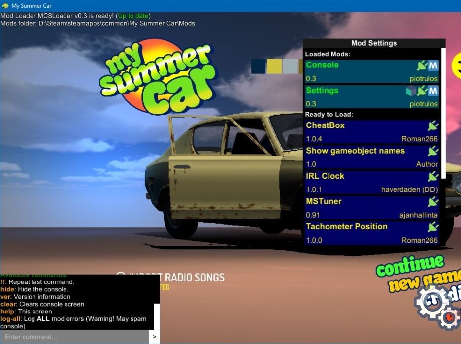 Как установить msc mod loader для my summer car