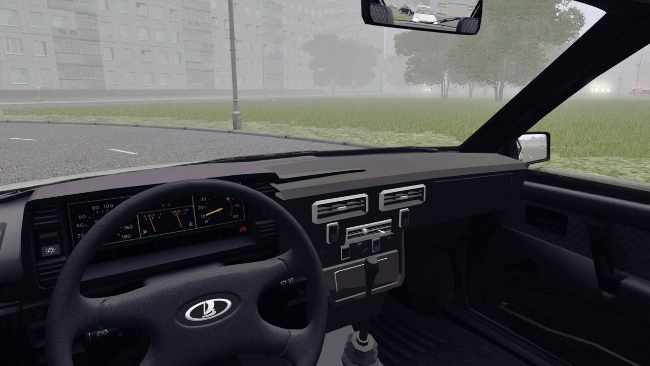 City car driving нива