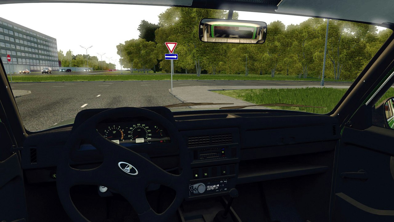 City car driving нива