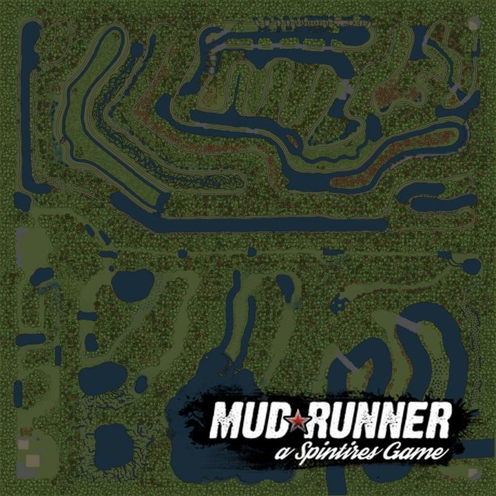 Mudrunner карта болото схема