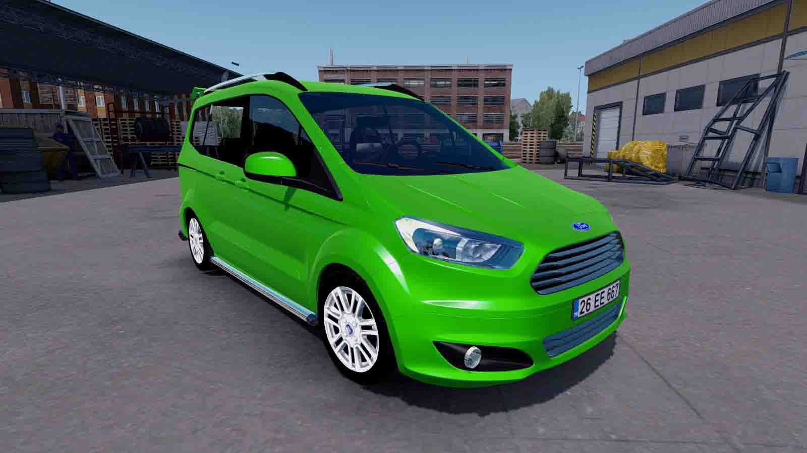 МОД Ford Tourneo Courier v1.30 ДЛЯ AMERICAN TRUCK ...