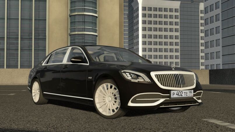 Maybach city car driving