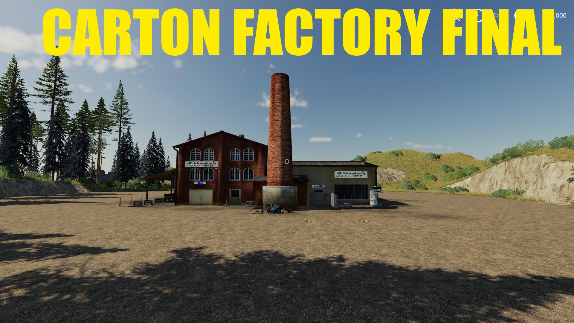 MoД Carton Factory Final ДЛЯ Farming Simulator 2019 Fs 19 Здания и объекты Farming Simulator 4671