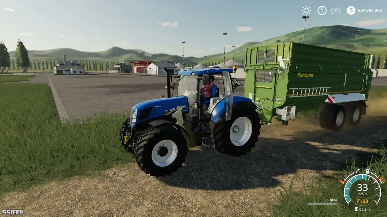 Farming simulator 19 прицеп для травы