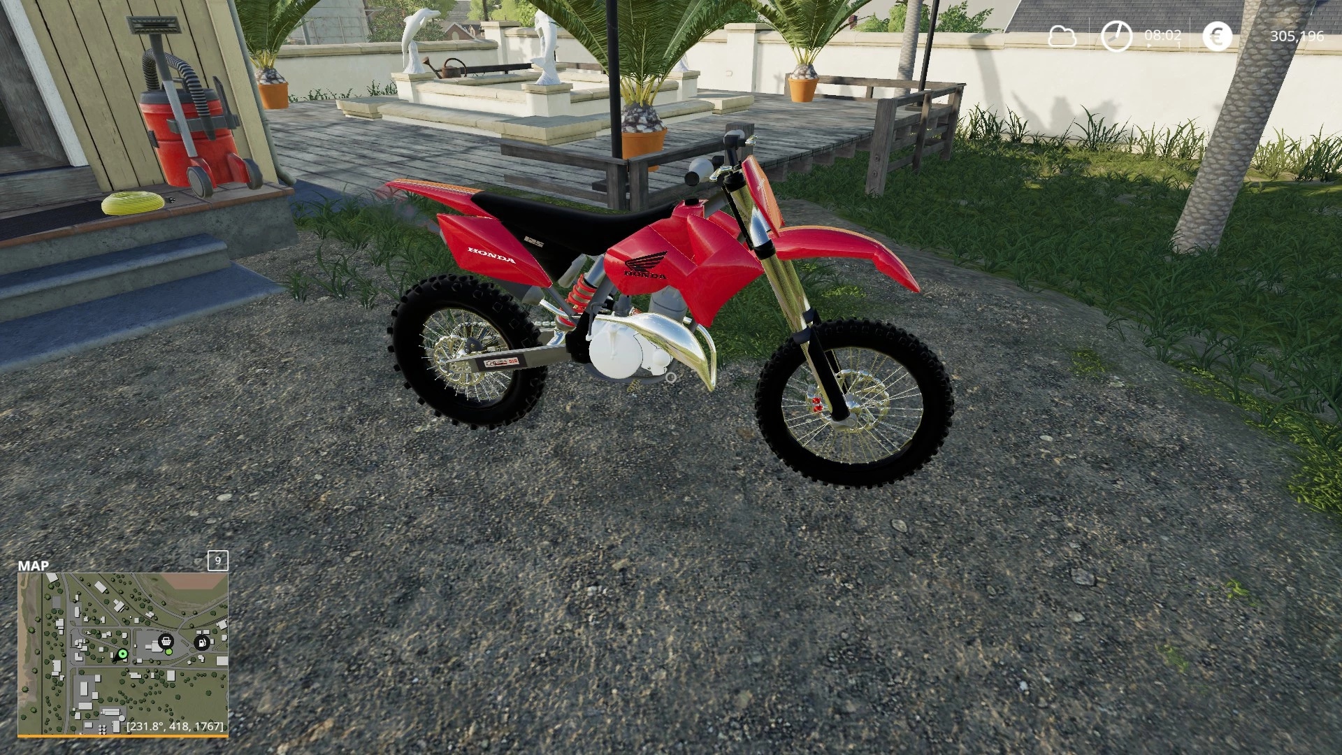 МОД Honda dirtbike v для Farming Simulator FS Другие моды Farming Simulator