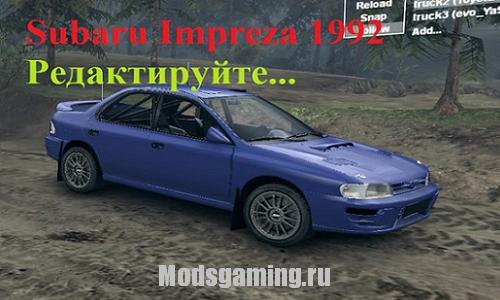 Spin Tires 2013 v1.5 скачать мод Subaru Impreza 1992